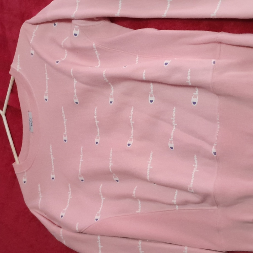 Champion crewneck pink!